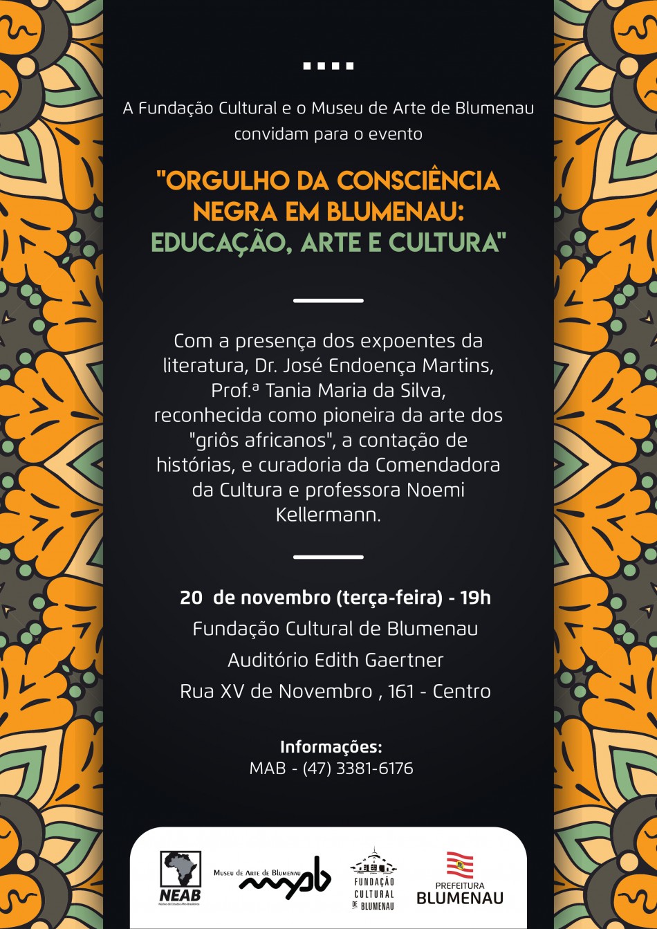 Blumenau promove atividades no Dia da Consciência Negra