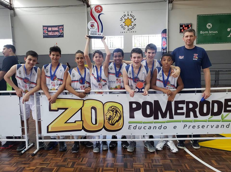 Equipe sub-13 de basquete masculino vence 2ª edição da Copa Apab