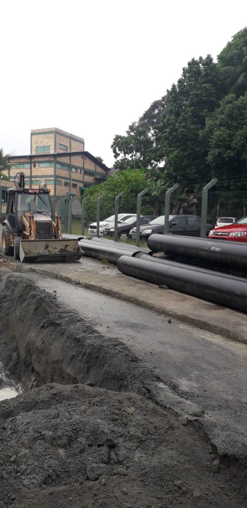 Samae realiza mais uma obra para interligação de rede nesta quinta