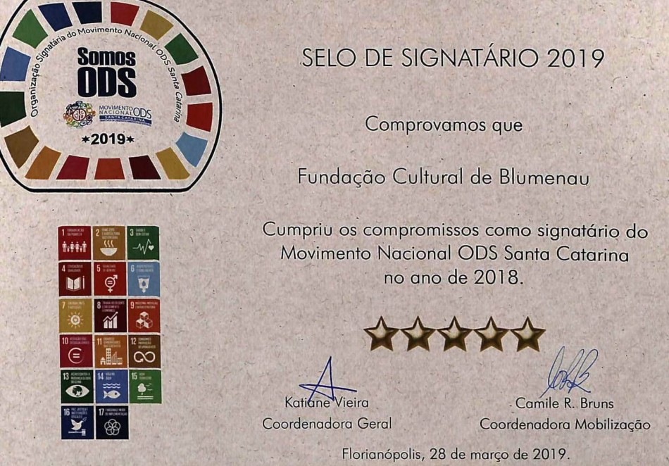 FCBlu recebe selo de desenvolvimento sustentável