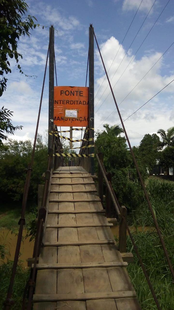 Pontes de madeira no Passo Manso e Testo Salto serão interditadas