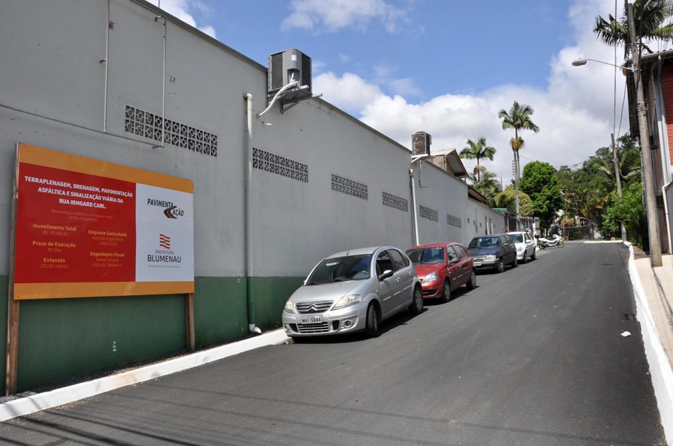 Rua Irmgard Carl é 61ª via contemplada pelo sistema de obras de mutirão