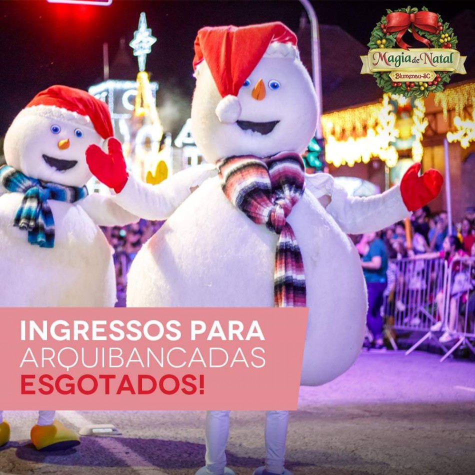 Último desfile da Magia de Natal 2018 tem ingressos para arquibancada esgotados 