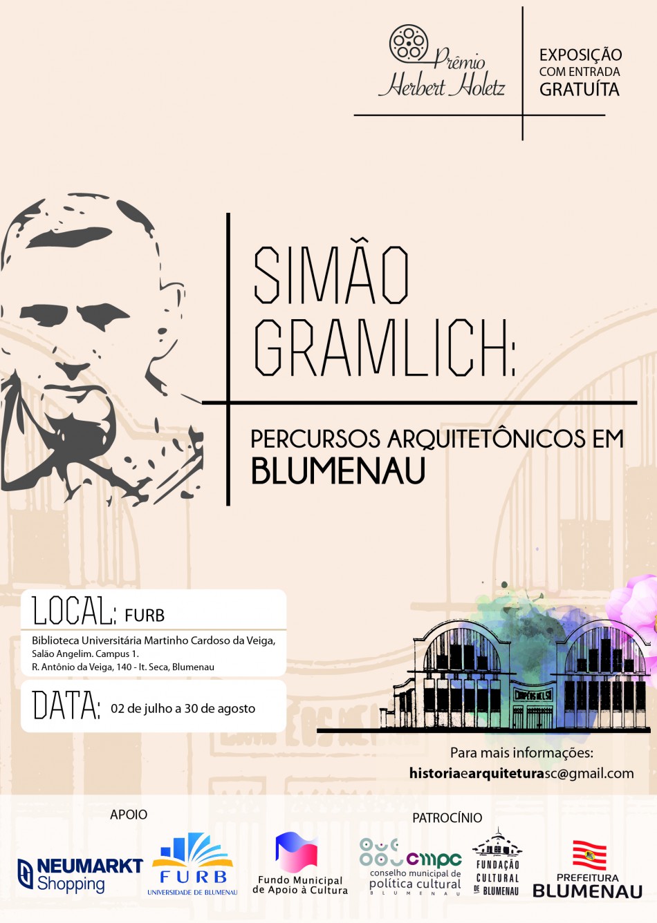 Exposição itinerante de Simão Gramlich chega à Furb