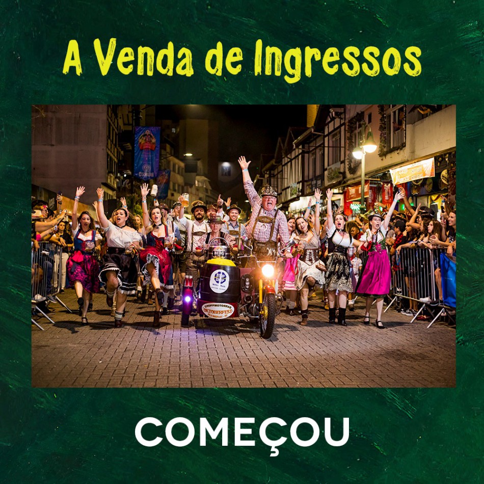 Oktoberfest inicia venda de ingressos e traz novidades para 36ª edição