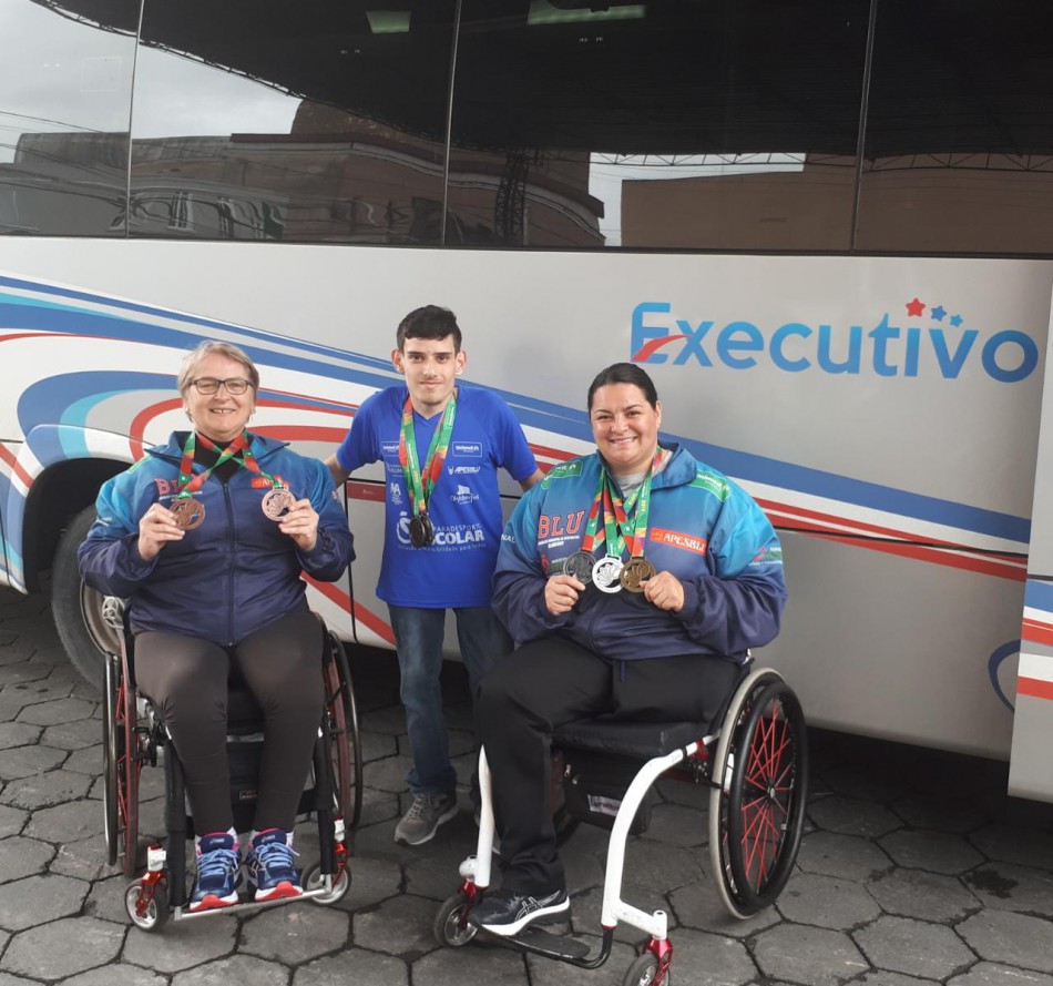Blumenauenses conquistam medalhas nos Jogos Paralímpicos Universitários