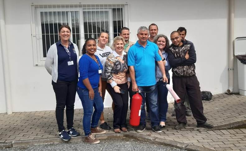 Banco de Alimentos recebe treinamento contra incêndios