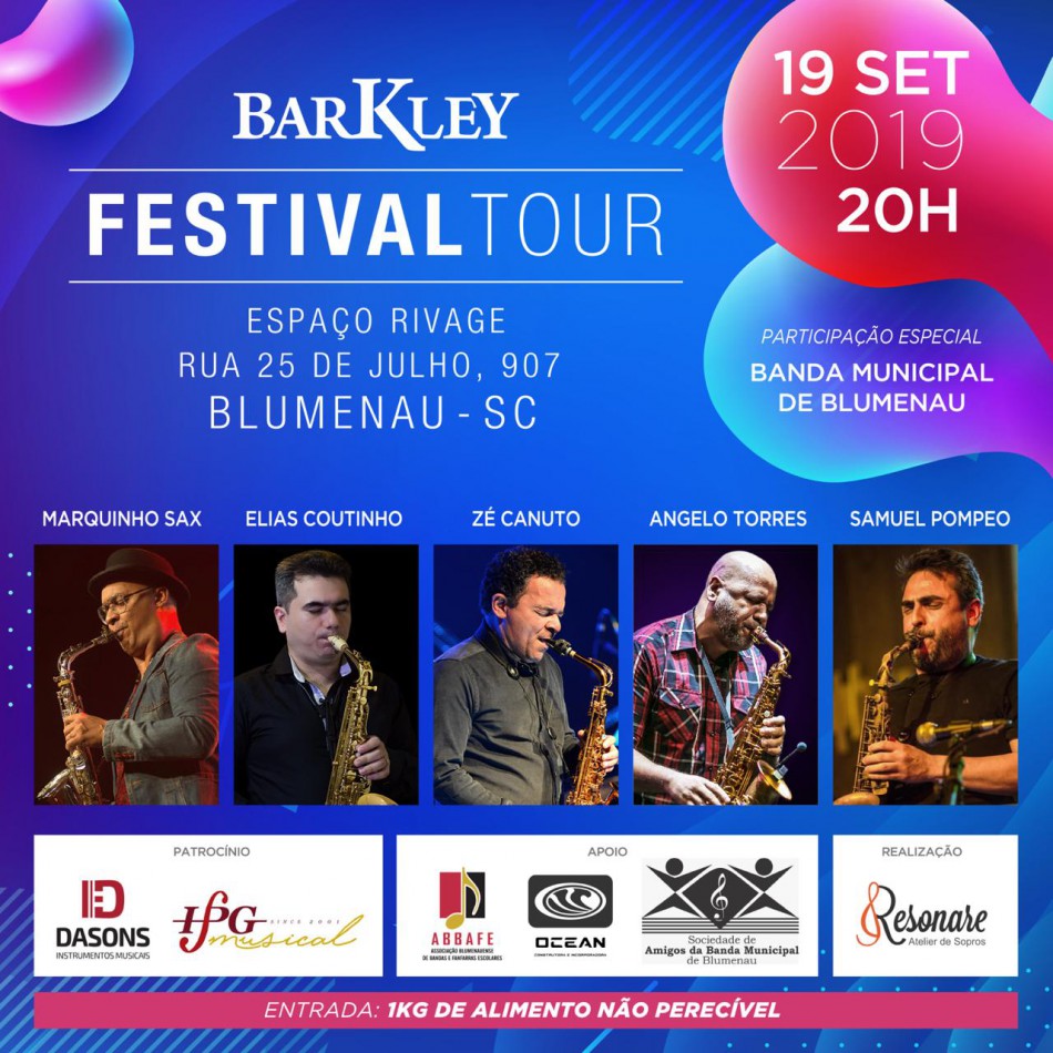 Banda Municipal abrirá o Barkley Festival Tour