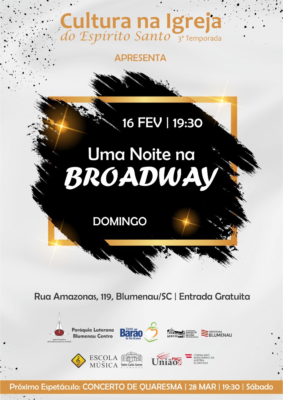 Cultura na Igreja retorna no dia 16 fevereiro