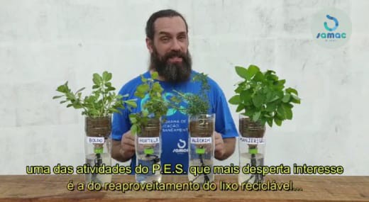 Horta sustentável é tema do novo vídeo do Programa de Educação em Saneamento (PES)