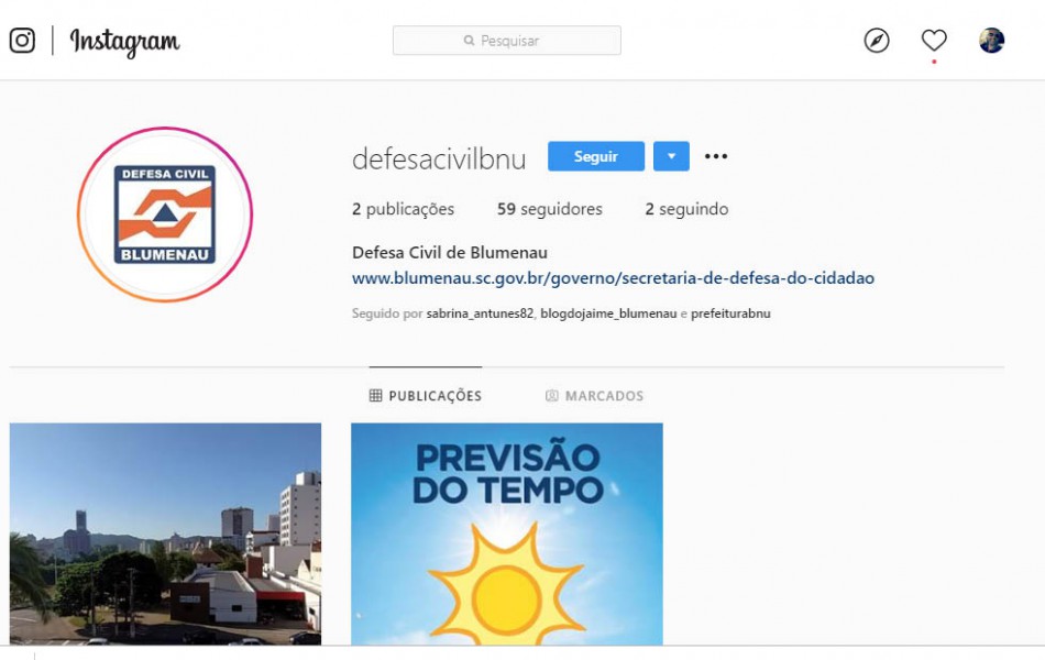 Defesa Civil cria redes sociais para informar a população