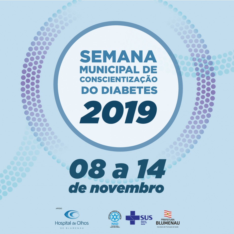Abertura da Semana Municipal do Diabetes ocorre nesta sexta-feira, dia 8