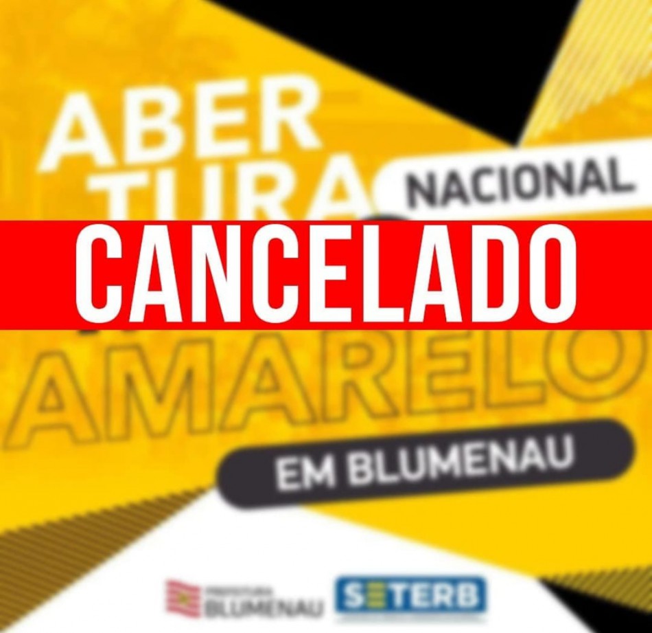 Abertura nacional do Maio Amarelo é cancelada