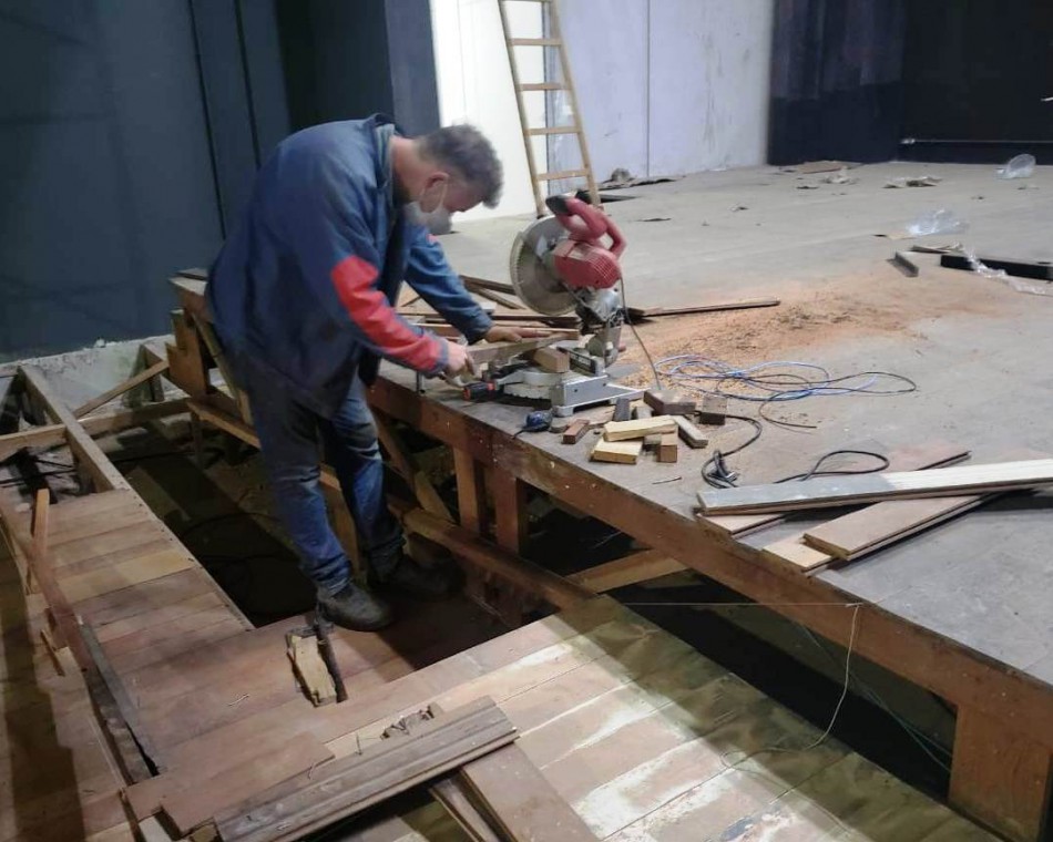 Obras no Auditório Carlos Jardim são retomadas