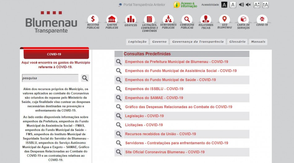 Portal da Transparência recebe nota máxima na publicação de investimentos relacionados à Covid-19