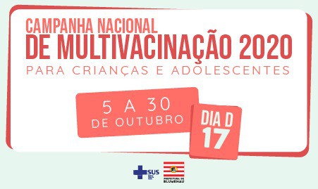 Campanha Nacional de Vacinação contra a Poliomielite e Multivacinação 2020 inicia na próxima semana