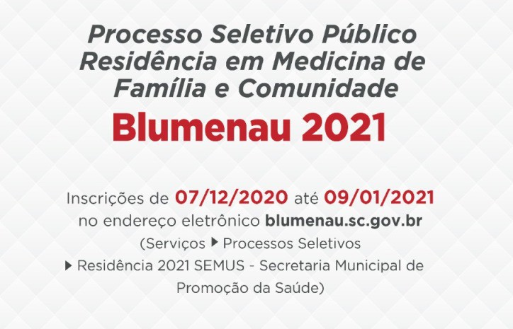 Inscrições para residência em medicina de família encerram no próximo sábado