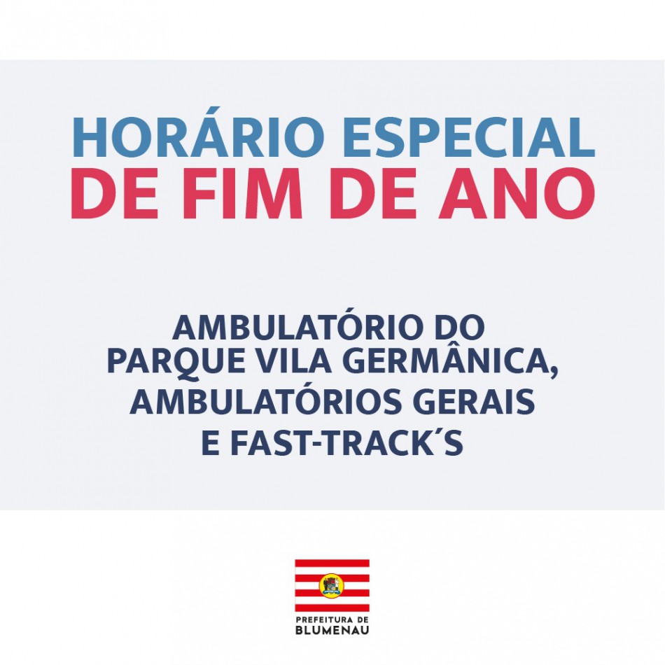 Ambulatório da Vila Germânica, fast-tracks e AGs terão atendimento especial no fim de ano