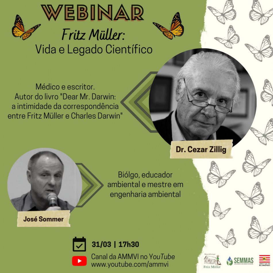 Semana Friz Müller apresenta Webinar sobre a vida e legado do naturalista
