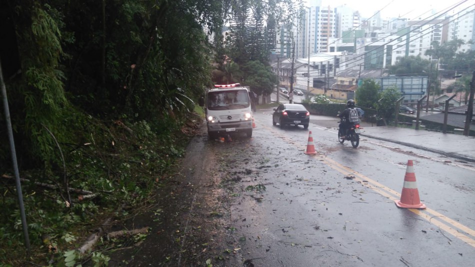 Defesa Civil registra ocorrências em sete bairros por conta do temporal
