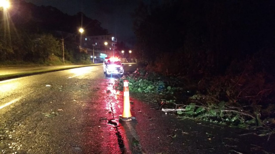 Defesa Civil registra várias ocorrências por conta do temporal em Blumenau