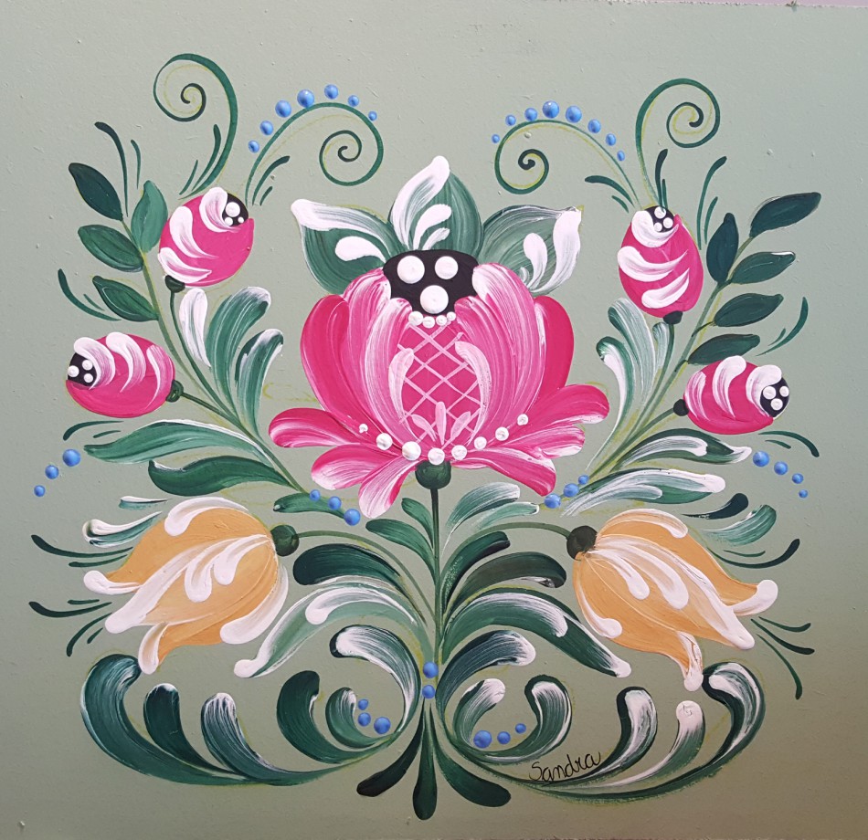 Sandra Bugmann abre exposição de Bauernmalerei