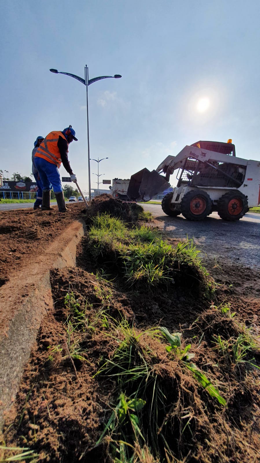 Seurb finalizará a troca de camada vegetal na Via expressa esta semana