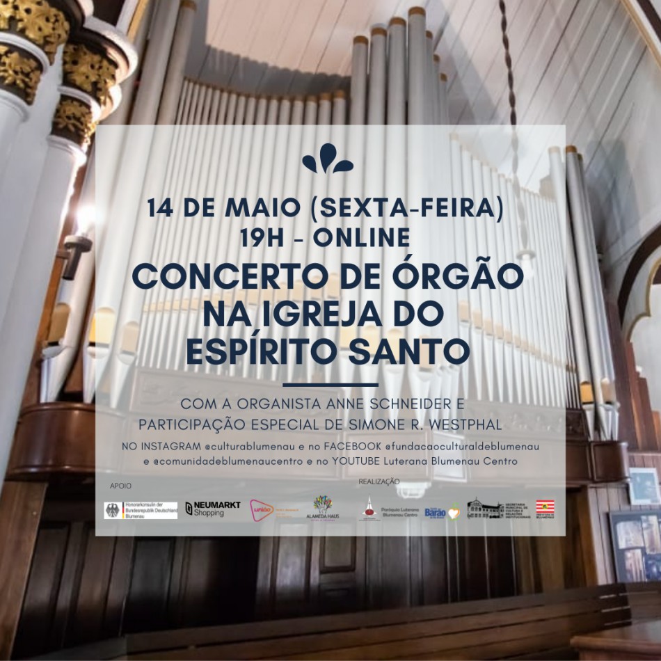 Anne Schneider faz concertos com órgão de tubo