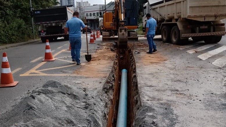 Samae realiza implantação de 1.200 metros de novas redes na Vila Nova