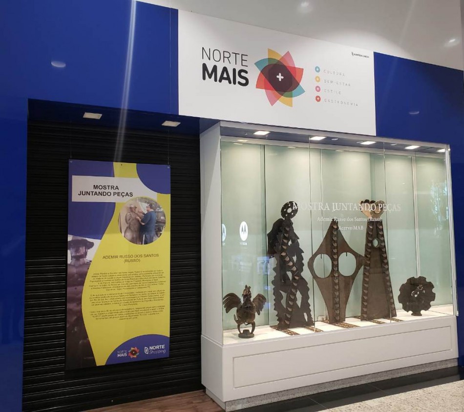 Norte Shopping exibe obras do escultor Ademir Russo