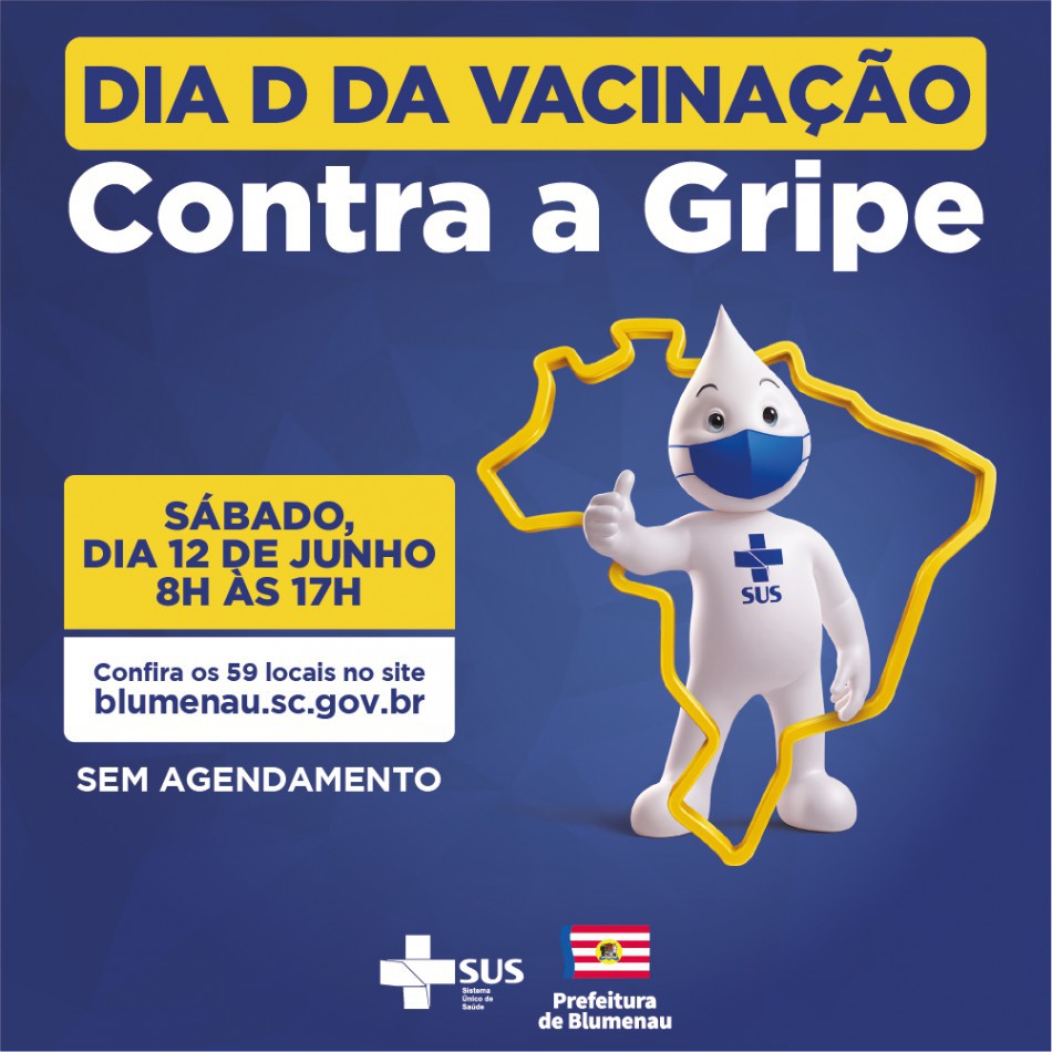 Ambulatórios gerais da Velha e Garcia terão atendimento exclusivo para vacinação neste sábado, 12