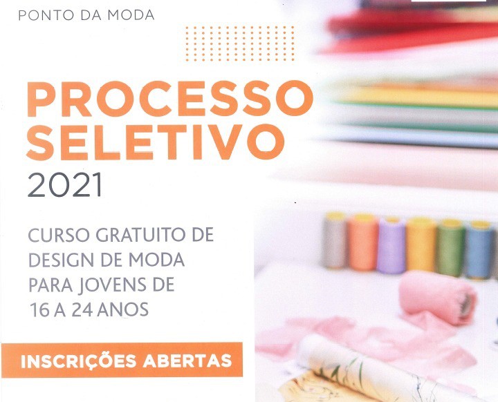 Curso de design de moda recebe inscrições até 8 de outubro