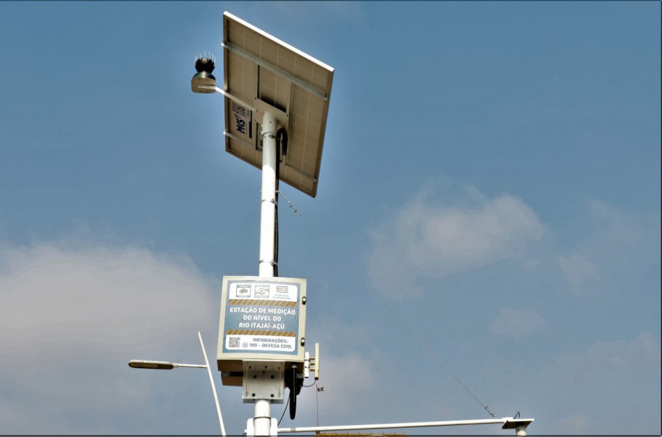 Novo sensor de medição do nível do rio já está em operação emitindo dados ao AlertaBlu