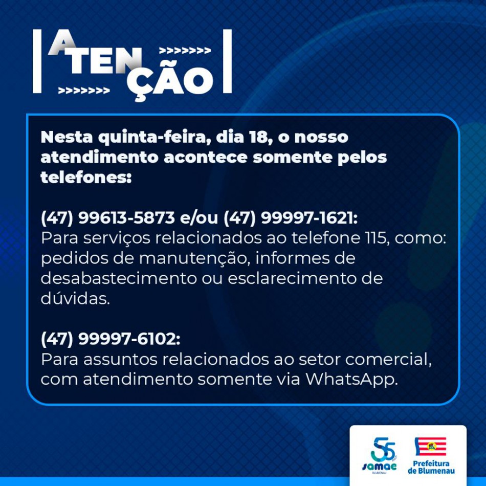 Samae fará migração de linhas analógicas para telefonia digital nesta quinta-feira