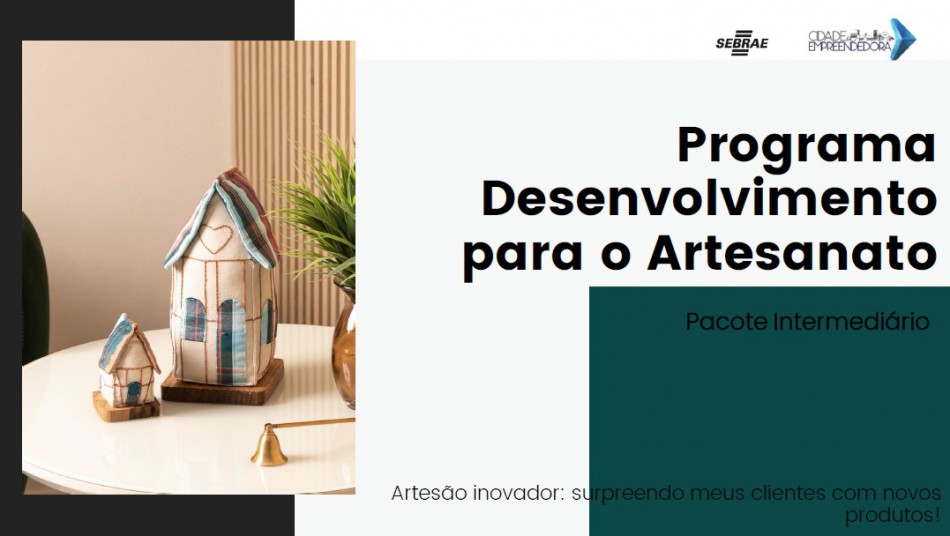 Sebrae seleciona artesãos para curso de capacitação
