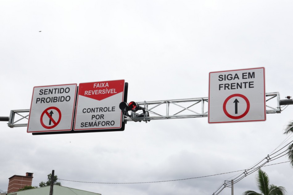 Faixa reversível da Rua General Osório será ativada nesta quarta-feira a partir das 6h30