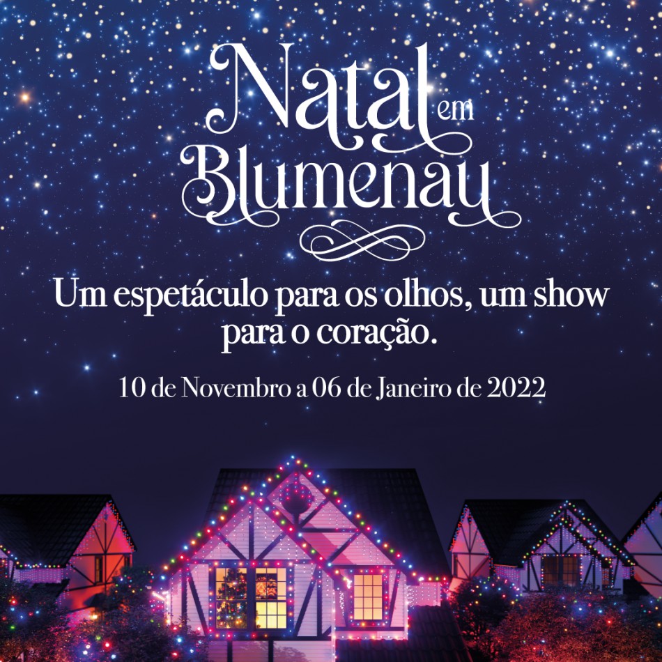Natal em Blumenau: inicia nesta quarta-feira a programação natalina com quase 60 dias