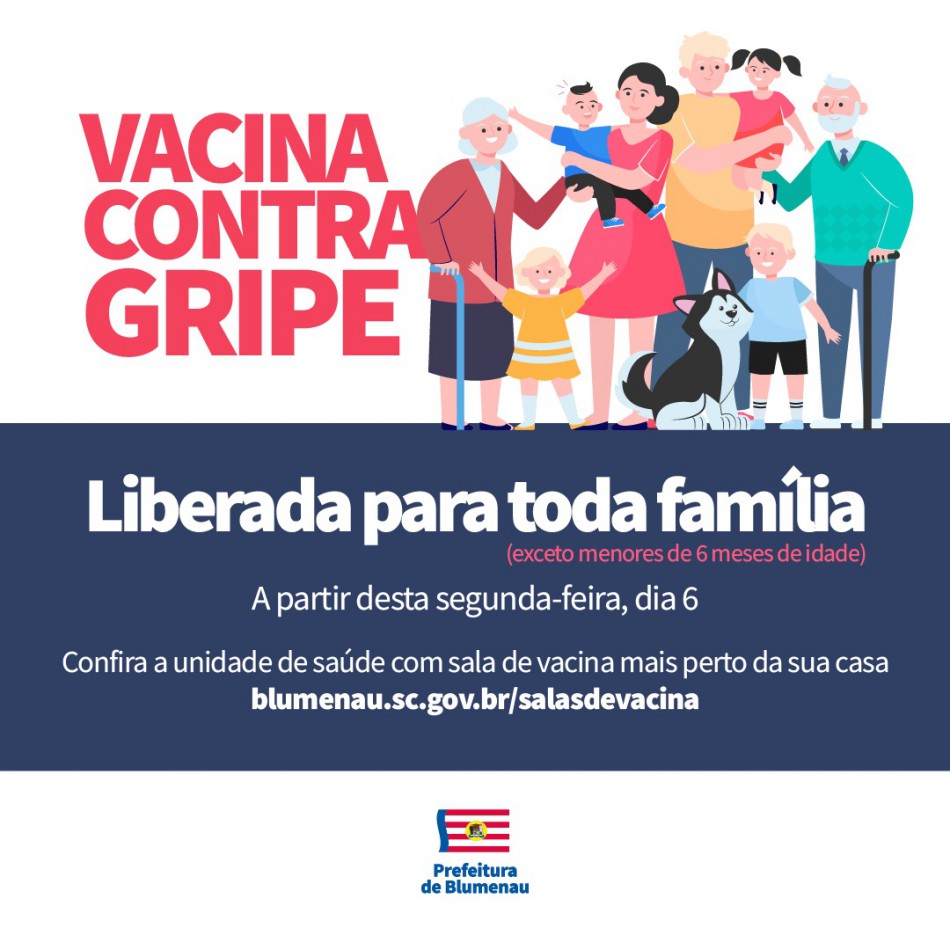 Blumenau amplia vacinação contra gripe para toda população