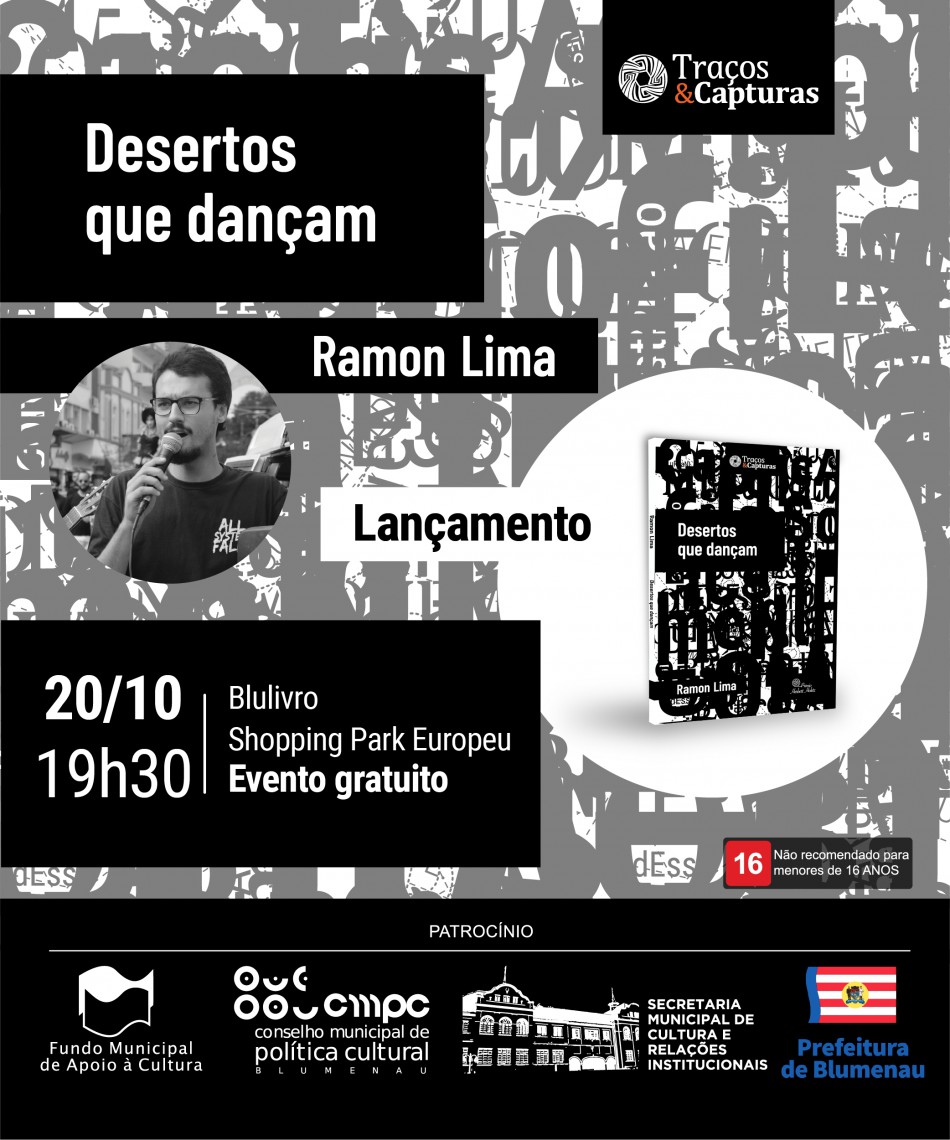 Ramon Lima lança livro de poesia nesta quarta-feira