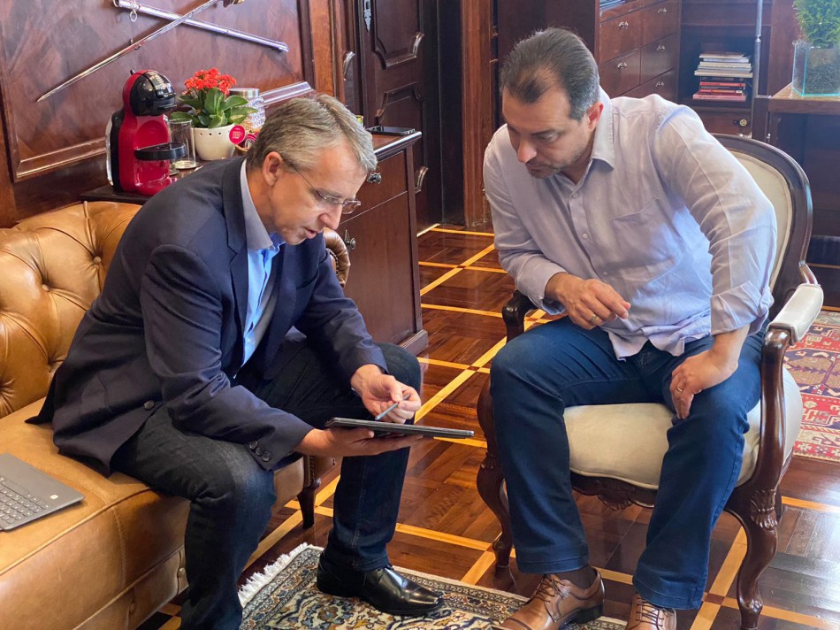 Prefeito Mário Hildebrandt se reúne com o Governador Carlos Moisés 