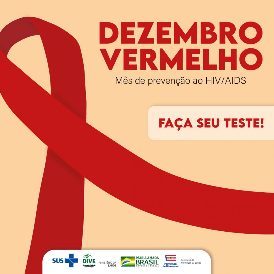 Dezembro vermelho alerta para a prevenção ao vírus HIV/AIDS