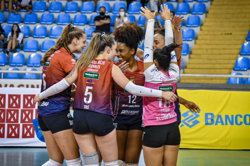 Bluvolei/FURB/SME vence o FEAC/AFV/Franca pela Superliga B Feminina