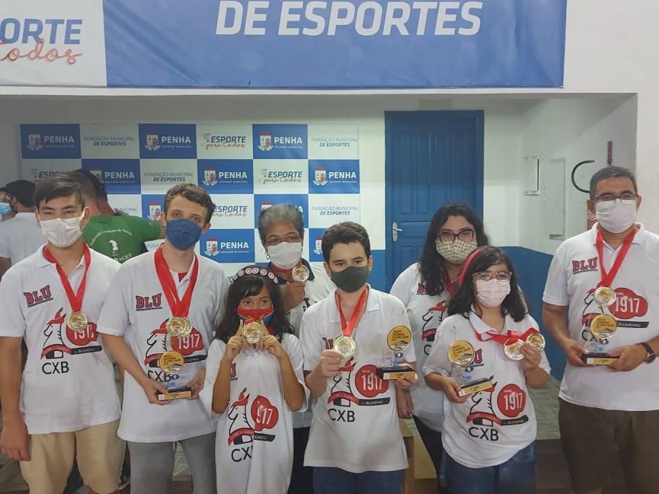 Enxadristas de Blumenau vencem 1ª Etapa do Circuito Catarinense de Xadrez