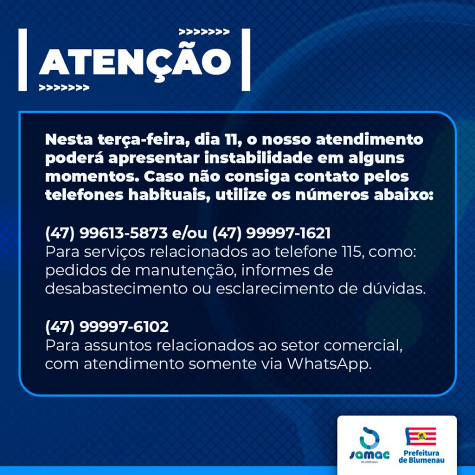Samae fará migração de linhas analógicas para telefonia digital nesta terça-feira