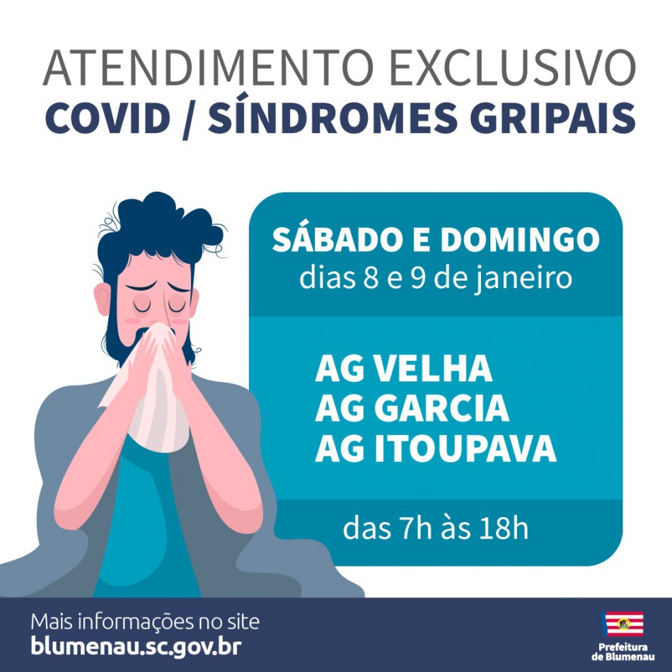 Ambulatórios Gerais serão divididos para vacinação e atendimento clínicos e síndromes gripais neste final de semana