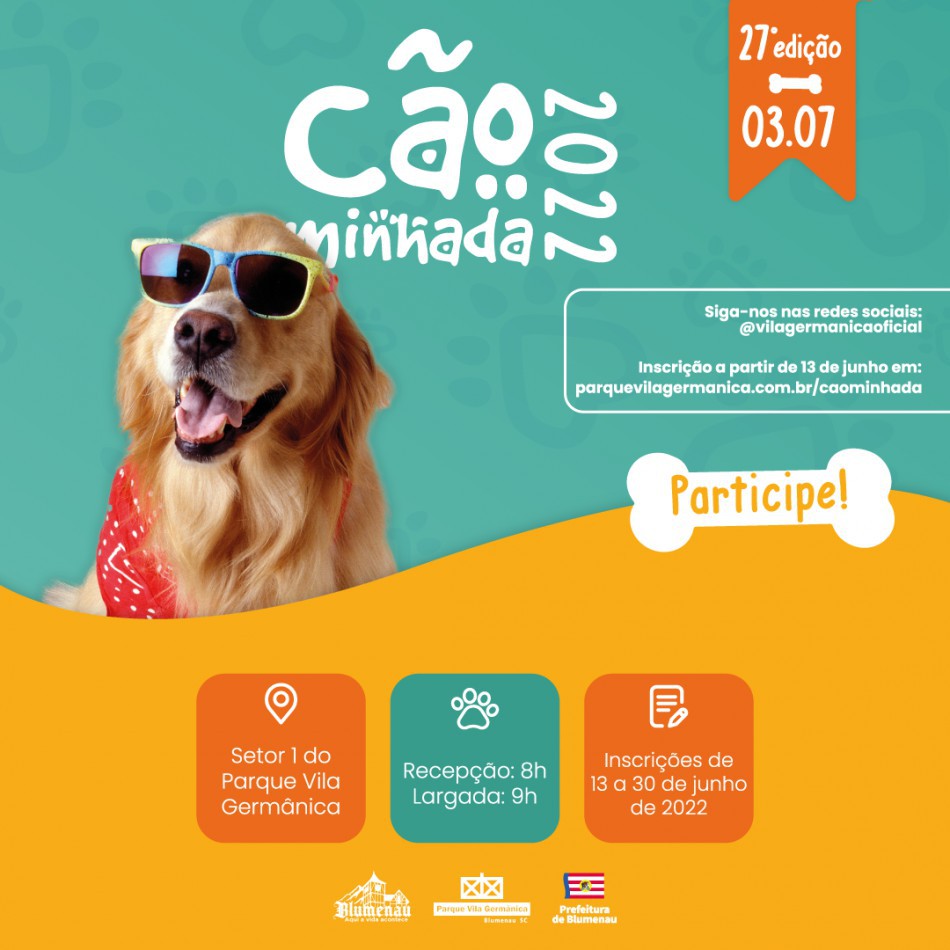 Guia para participar da 27º edição da Cãominhada em Blumenau
