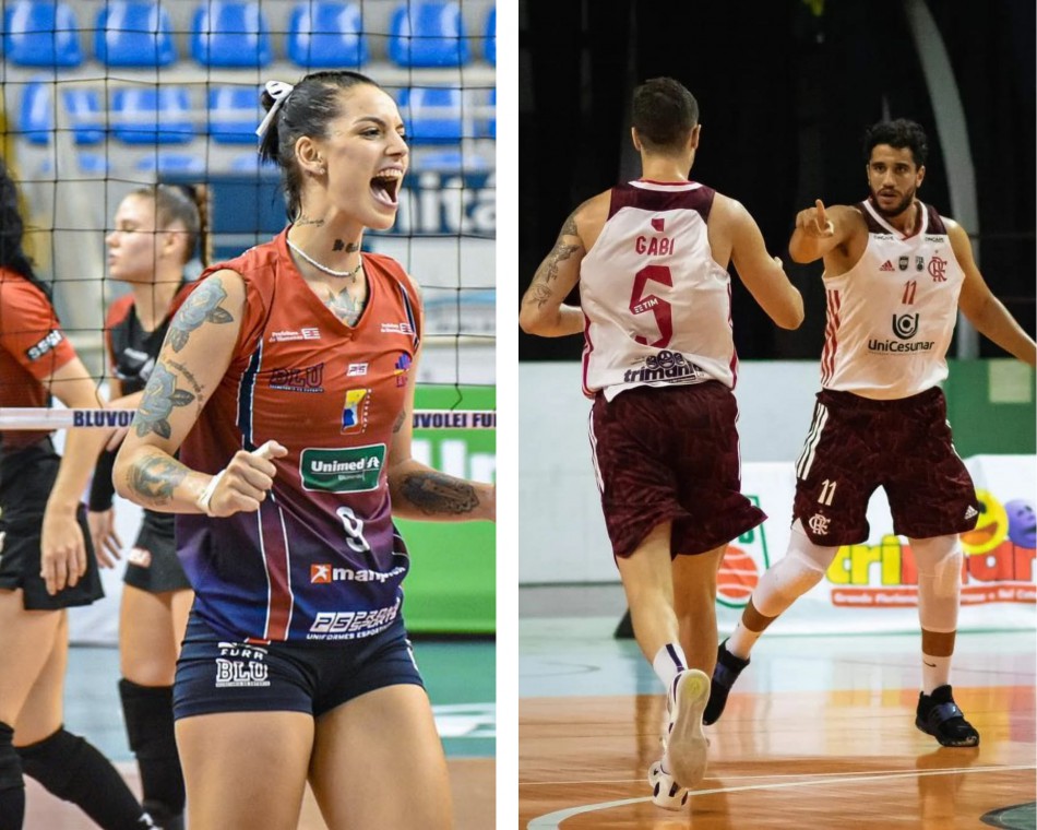 Vitórias do Bluvolei na Superliga B, e do Flamengo Blumenau no Basquete, marcaram o fim de semana esportivo de Blumenau