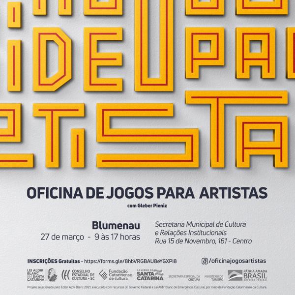 Oficina de Jogos reúne artistas de Blumenau e região