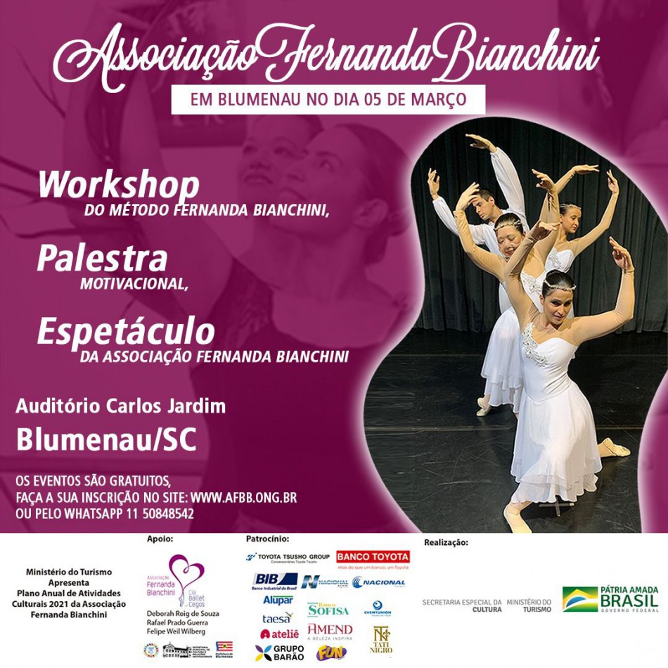 Bailarina Fernanda Bianchini ensina dança para cegos