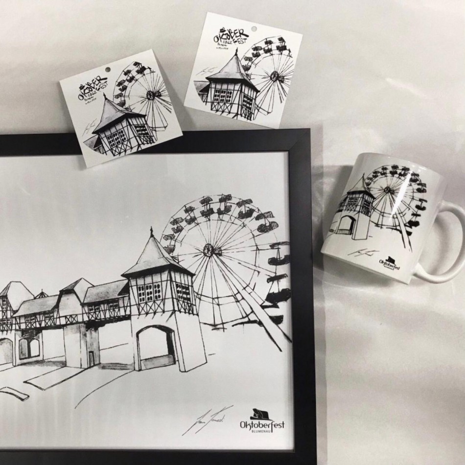 Oktoberfest Blumenau disponibiliza gratuitamente ilustração da campanha de 2022